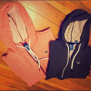 Original Classic Adidas zipped hoodie